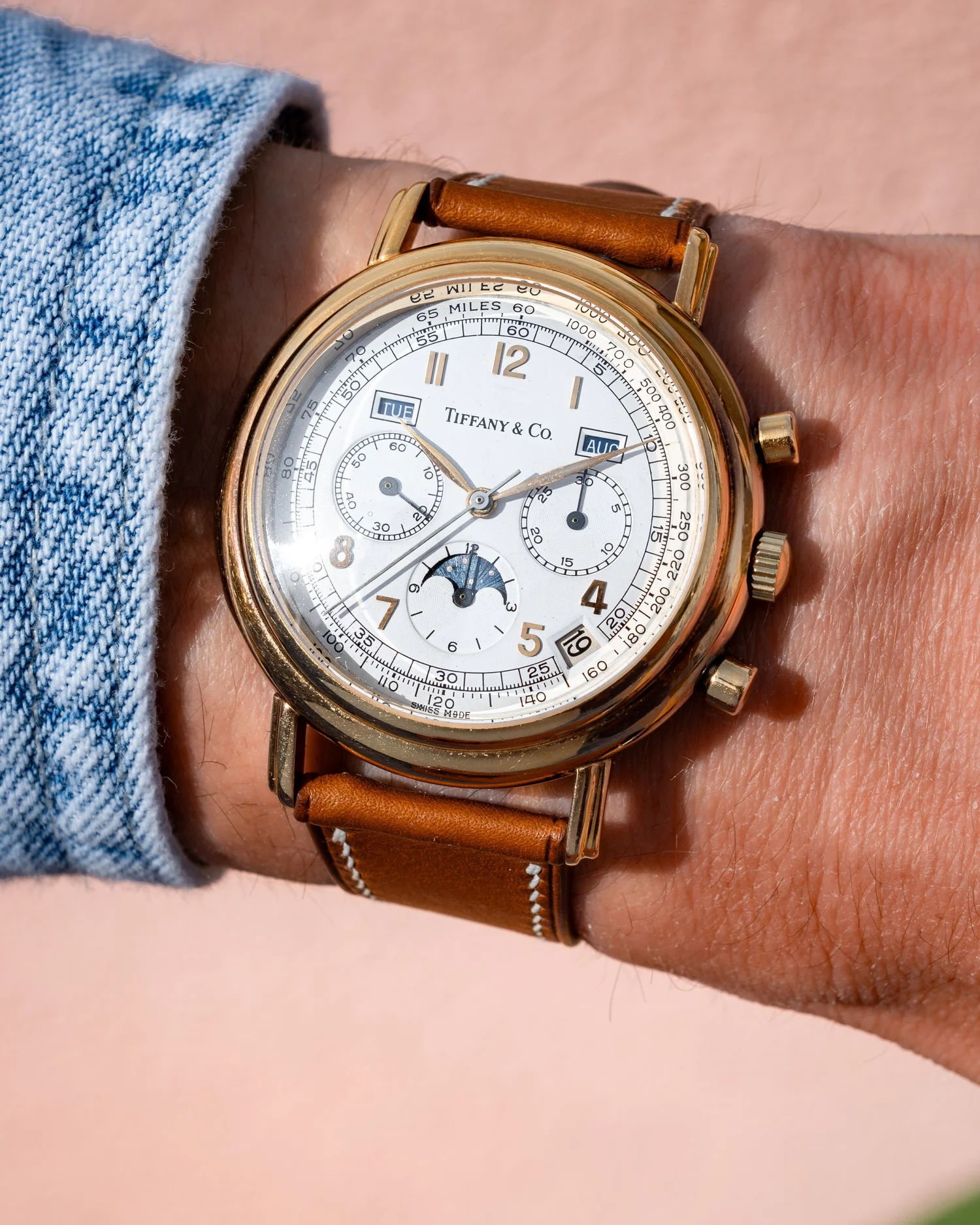 1980's Tiffany and Co 'El Primero' Chronograph Calendar by Waldan